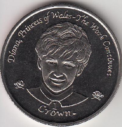 Beschrijving: 1 Crown  DIANA